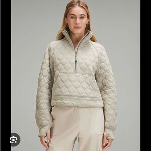 lululemon athletica Scuba Quilted Half-Zip  in Black - Size XS/S